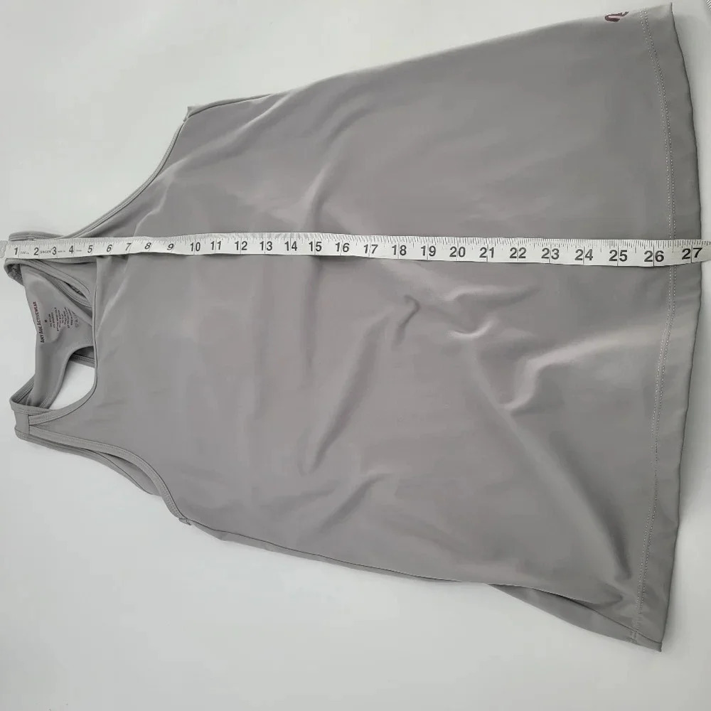 any age activewear grey COMPLETE COVERAGE TUMMY CONTROL SPORT TANK WITH BRA M - Picture 9 of 12
